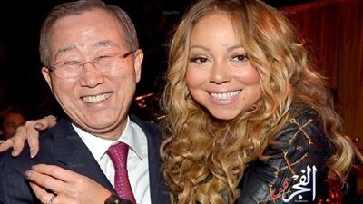 ماريا كاري تثير الجدل بصور فاضحة في أحضان أمين الأمم المتحدة 