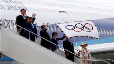 العلم الأولمبي يصل طوكيو 