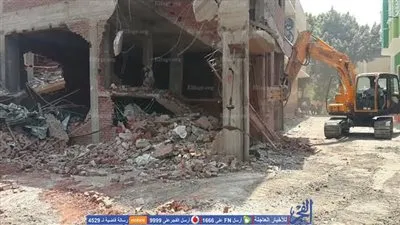 إزالة 27 حالة تعدي على الأراضي الزراعية بأبو الغيط  (صور)