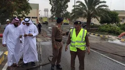 حريق بمحول كهرباء بنجران جراء تعرضه لمقذوف عسكري من اليمن