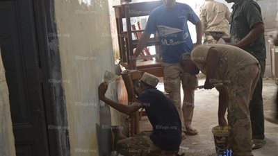 ترميم مدرسة كوم بوها ورصف الشوارع بالقرية خلال مبادرة حلوة يا بلدي (صور)