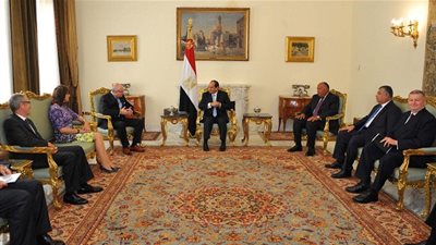 السيسي يستقبل وفداً من مجلس أعمال الأمن القومي الأمريكي‎