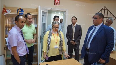 وفد المجلس الثقافي البريطاني يزور مكتبة دمنهور (صور)