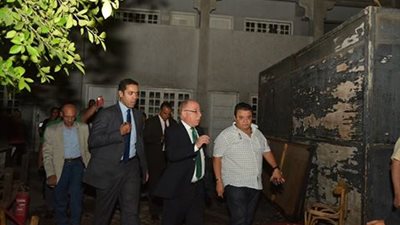 وزير الثقافة وخالد جلال يتفقدان حريق مخزن قصور الثقافة ..(صور)