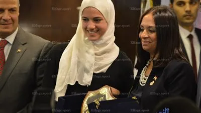 بالفيديو.. حفل تكريم اللاعبات المشاركات فى أولمبياد ريودي جانيرو 2016