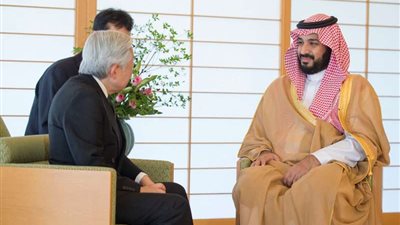 إمبراطور اليابان يستقبل وزير الدفاع السعودي