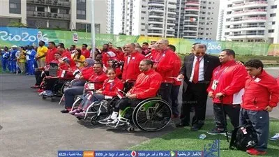 رفع العلم المصري في ريو دي جانيرو استعدادا لـ