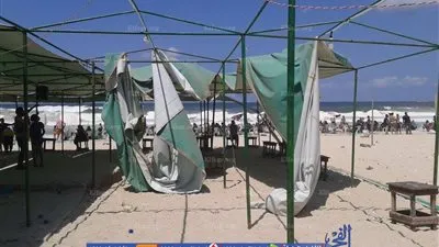 إزالة التعديات المقامة على شاطئ 