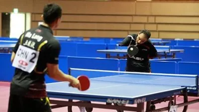 سامح عيد يسقط أمام لاعب تركيا في تنس الطاولة بـ