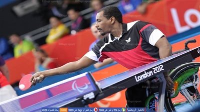 سامح عيد يتأهل لثمن نهائي تنس الطاولة بـ