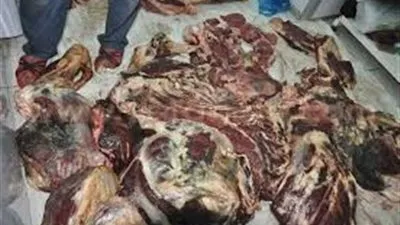 ضبط كميات من اللحوم الفاسدة بجمعية الأهرام في الجيزة