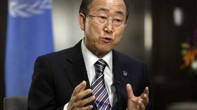 كي مون يعرب عن خيبة أمله في كثير من زعماء العالم