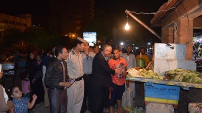  جولة مسائية لمحافظ المنيا على كورنيش النيل