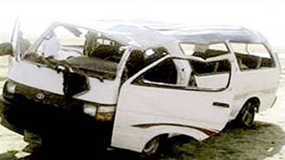 إصابة 14 شخص في حادث سير بوسط سيناء 