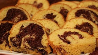 طريقة سهلة لتحضير كيك الرخامي الخفيف