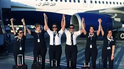 لأول مرة.. مصر تطلق رحلة طيران جميع أفراد طاقمها من الإناث