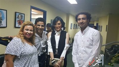 حورية فرغلي تحضر عرض مسرح مصر.. وأشرف: نرحب بـ