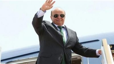 الرئيس اليمني يغادر الرياض إلى نيويورك