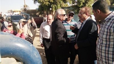 محافظ بني سويف يتفقد توسعات محطات مياه الشرب  بالواسطى