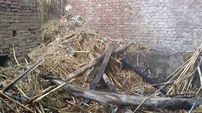 إصابة 4 في حريق منزل بقرية حلابة بقليوب