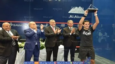 صور .. نهائي بطولة الأهرام للاسكواش بحضور وزير الرياضة 