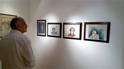 خالد سرور يفتتح معرض الفنان التشكيلي خلف طايع بدار الأوبرا (صور) 