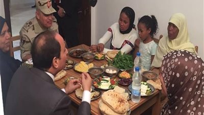 تعرف على تكلفة وجبة إفطار السيسي مع أسرة بسيطة اليوم في الإسكندرية؟