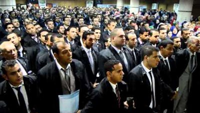 1800 محامٍ يؤدون اليمين القانونية بنادي المعادي 