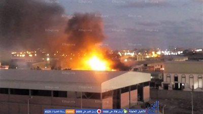 حريق هائل يلتهم مصنع للمواد الغذائية جنوب بورسعيد (صور)