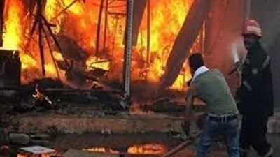 عاجل.. حريق هائل يلتهم أكبر ورشة للنجارة في الإسماعيلية