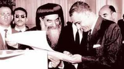 البابا كيرلس وعبد الناصر.. علاقة ممتازة وإعجاب متبادل