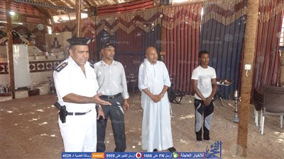 إزالة مخالفات وكافيتريا  بحي مطار الأقصر (صور)