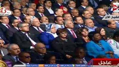 نواب البرلمان ينامون خلال كلمة علي عبد العال في 