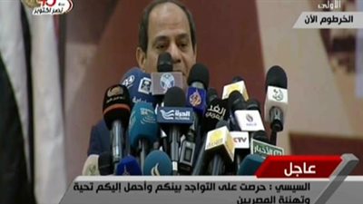 السيسي: مصر مستعدة لتقديم كل جهد لدعم السلام في السودان