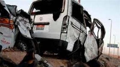 إصابة شخصين في حادث تصادم ٤ بطريق 