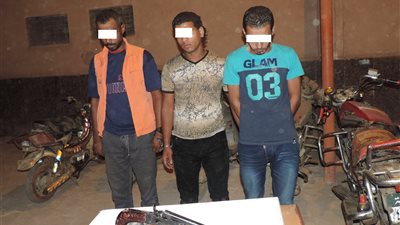 سقوط أخطر تشكيل عصابى لسرقة الدرجات النارية بمركز تلا