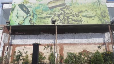 تجميل مدخل مدينة الباجور في المنوفية بالأشجار والإنارة (صور)