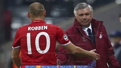 أنشيلوتي: روبين سيكون أساسيا أمام مونشنجلادباخ بسبب إصابة ريبيري