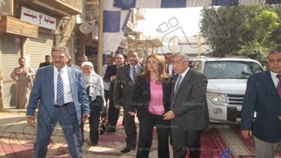 وزيرة التضامن الاجتماعي تفتح فرع بنك ناصر وكوم أمبو