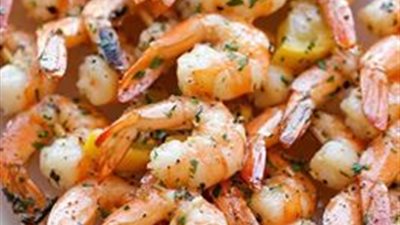 افضل واسرع طريقة لعمل الجمبرى المشوى