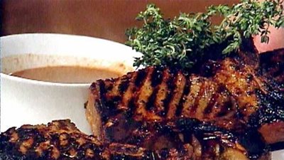 طريقة تحضير لحم مشوي بالمستردة والعسل