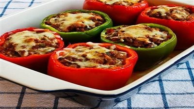 طريقة تحضير فلفل محشى باللحم المفروم