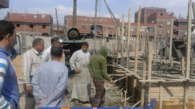 إزالة 22 حالة تعدي علي الأراضي الزراعية بطوخ  (صور)