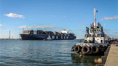 ميناء دمياط يستقبل 3 سفن حاويات و4 سفن بضائع عامة