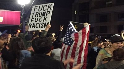 مظاهرات حاشدة في أمريكا رفضا لفوز ترامب (صور)