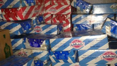 ضبط 9 طن سلع غذائية 