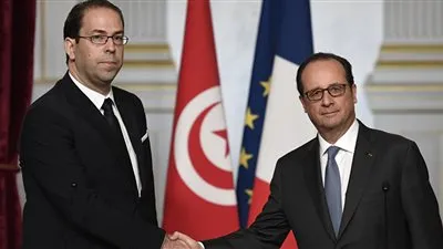 هولاند يستقبل رئيس الوزراء التونسي في باريس