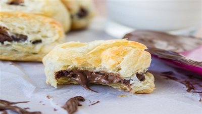 طريقة عمل بف باستيري بشوكولاتة النوتيلا