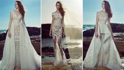 زهير مراد يقدم تصاميم  فساتين زفاف لربيع وصيف 2017 (صور)