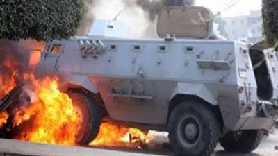 إصابة 3 إفراد أمن بينهم ضابط في تفجير مدرعة بالشيخ زويد